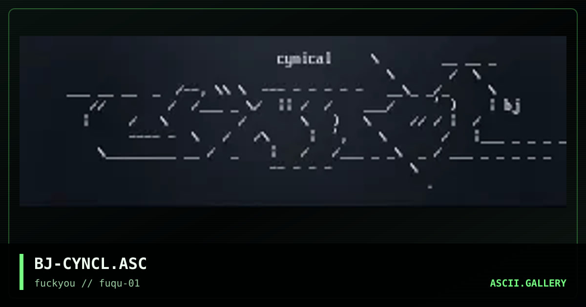 BJ-CYNCL.ASC, by black jack, 1997