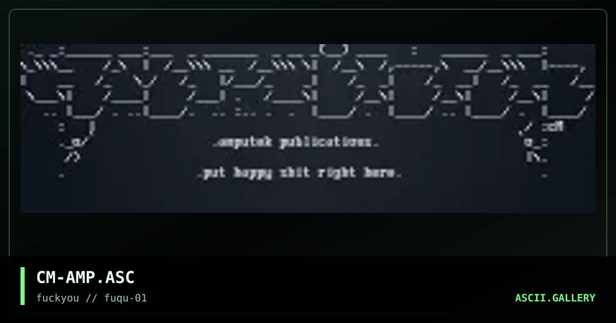 CM-AMP.ASC, by computer man, 1997