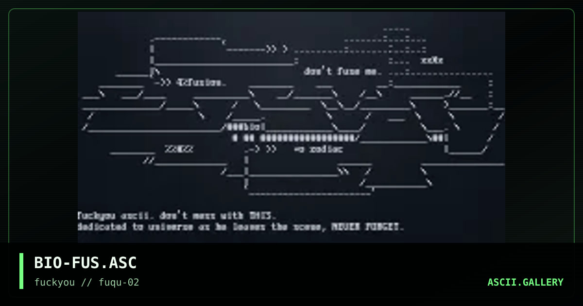 BIO-FUS.ASC, by biogenesis, 1997