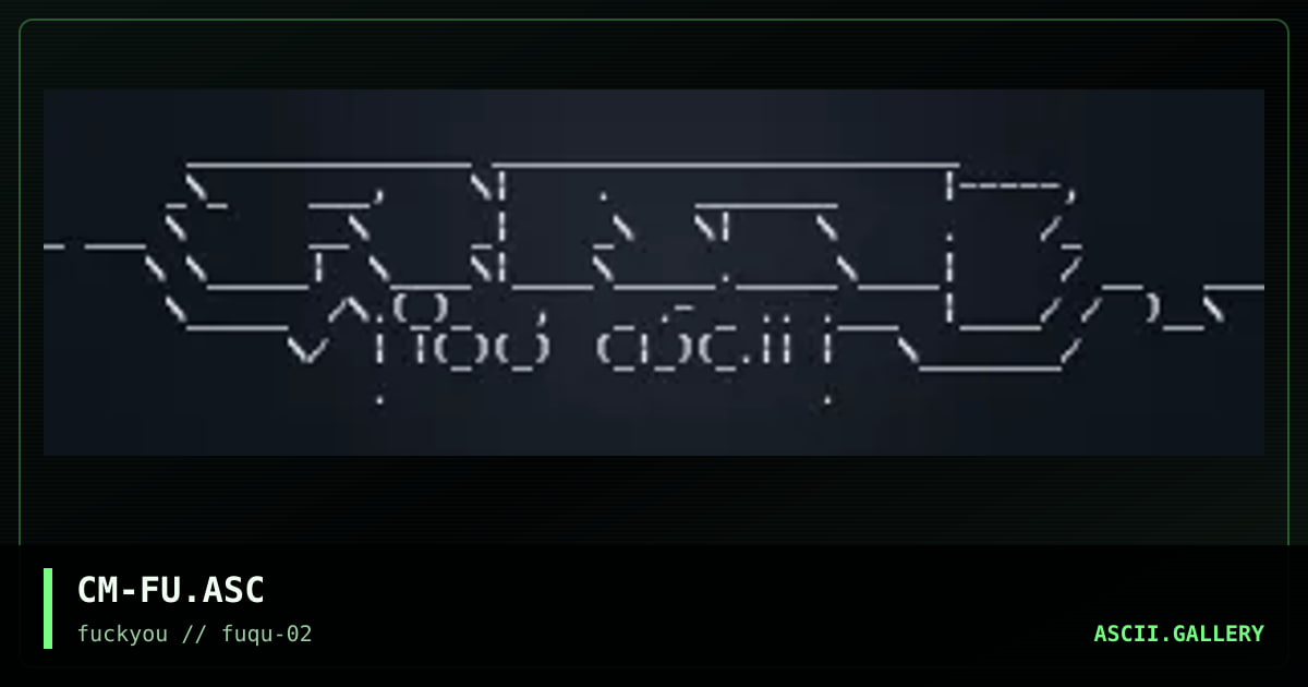 CM-FU.ASC, by computer man, 1997