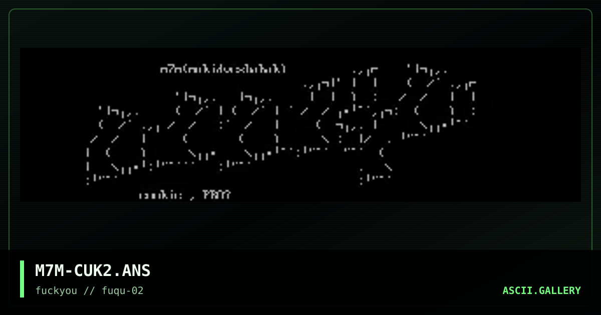 M7M-CUK2.ANS, by metal militia, 1997