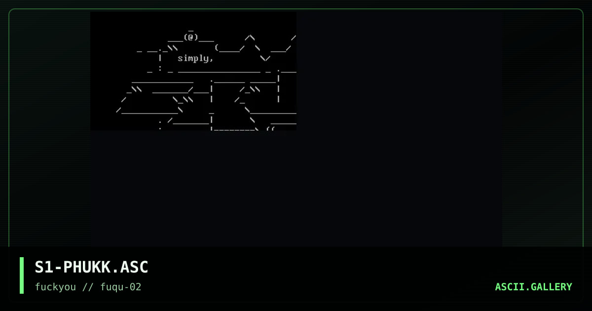 S1-PHUKK.ASC, by subsonic, 1997