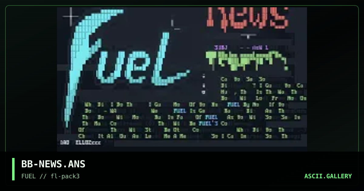 BB-NEWS.ANS, by brainbreaker, 1995