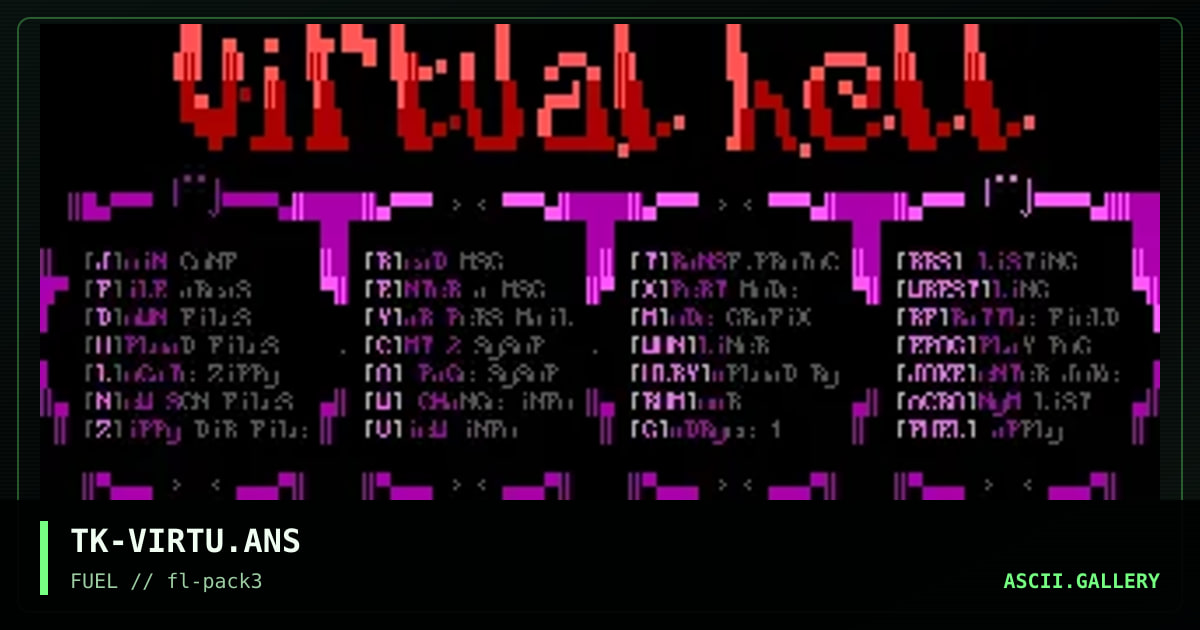 TK-VIRTU.ANS, by the knight, 1995