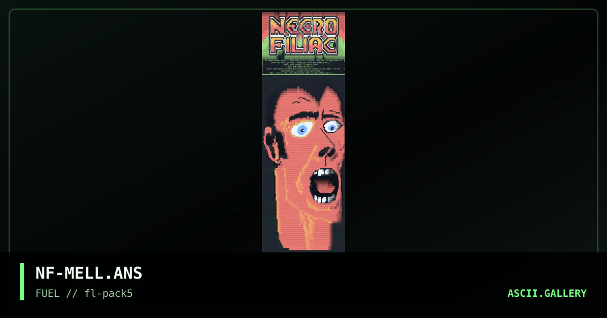 Mell loves to yell, by necrofiliac, 1995
