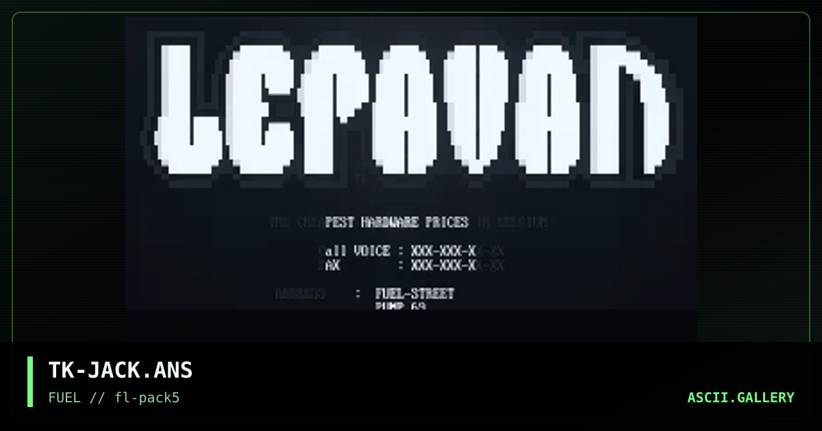 Lepavan promotional, by the knight, 1995