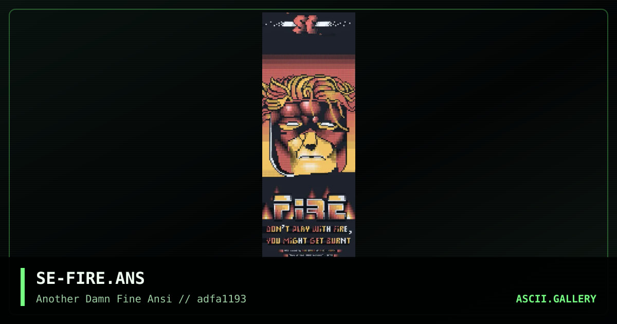 SE-FIRE.ANS, by side effect, 1993