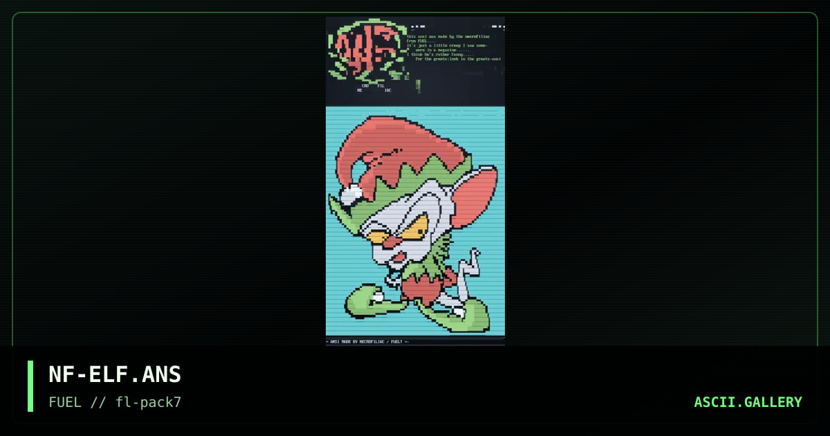 x-mas elf, by necrofiliac, 1995