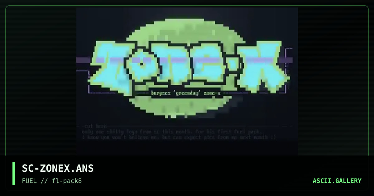 zone-x logo, by scratch, 1996