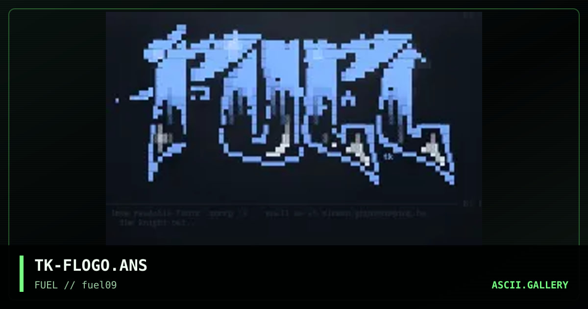 fuel promotional, by the knight, 1996