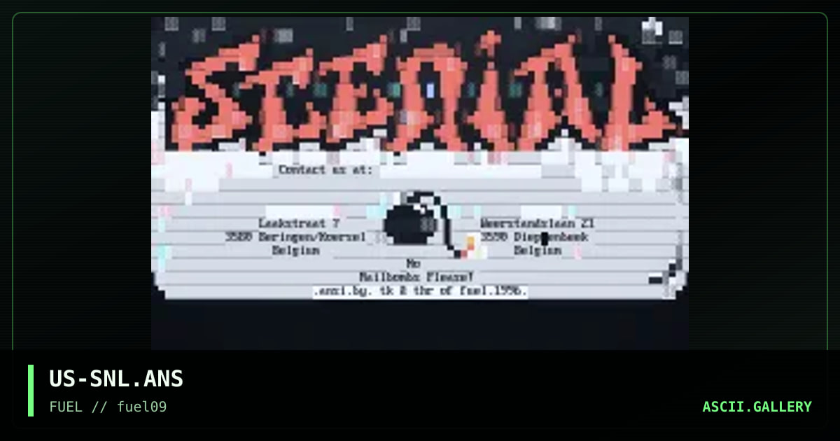 Scenial#3 logoff ansi, by thrasher, the knight, 1996