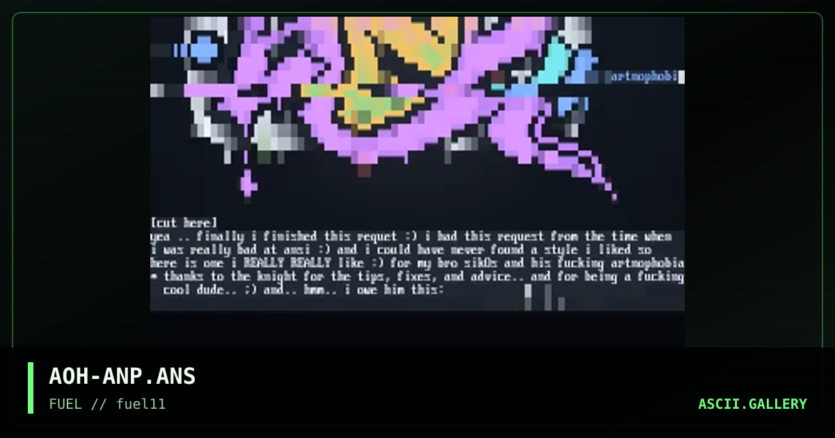 Artnophobia, by angel of hell, 1997