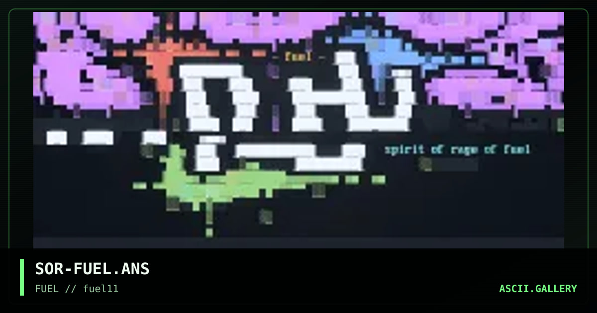 Fuel logo, by spirit of rage, 1997