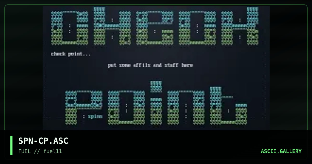 Check Point, by spinn, 1997