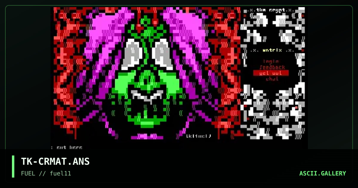 The Crypt matrix, by the knight, 1997
