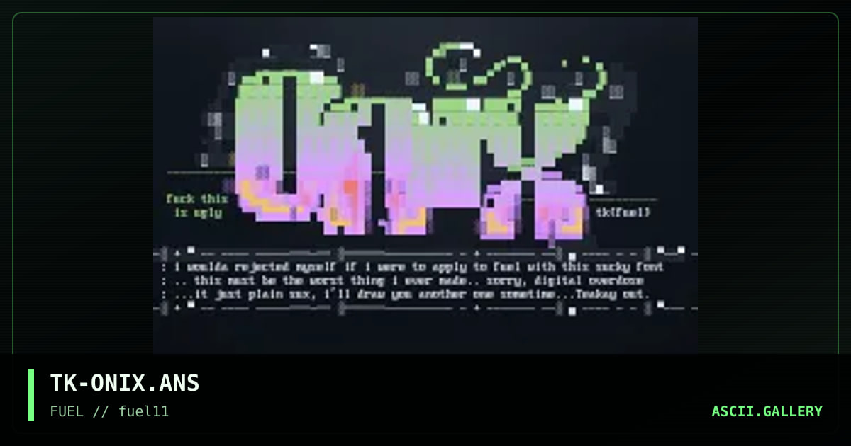 Onix, by the knight, 1997