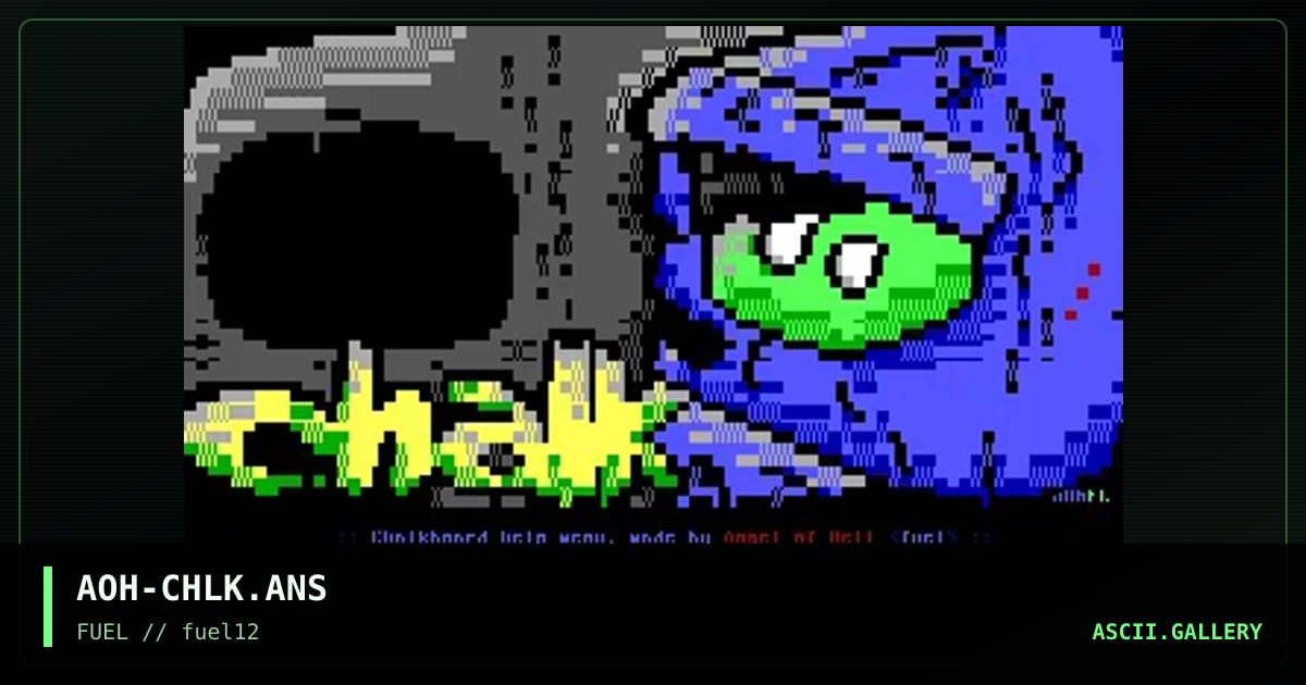 Chalkboard file load screen, by angel of hell, 1997