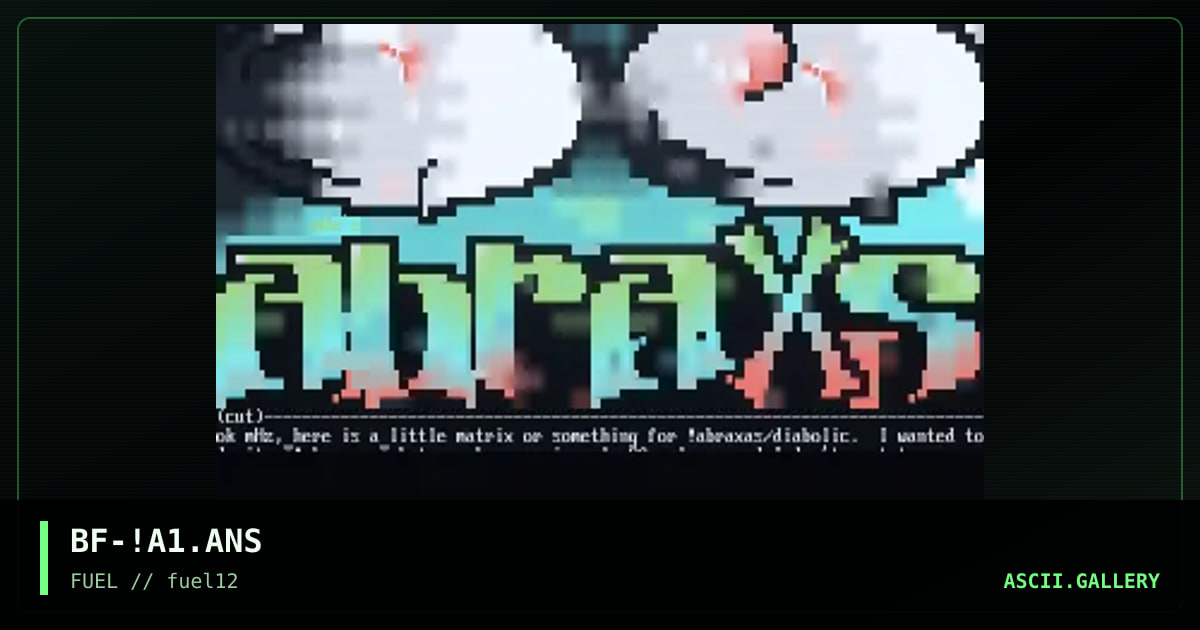 Abraxas, by boba fett, 1997