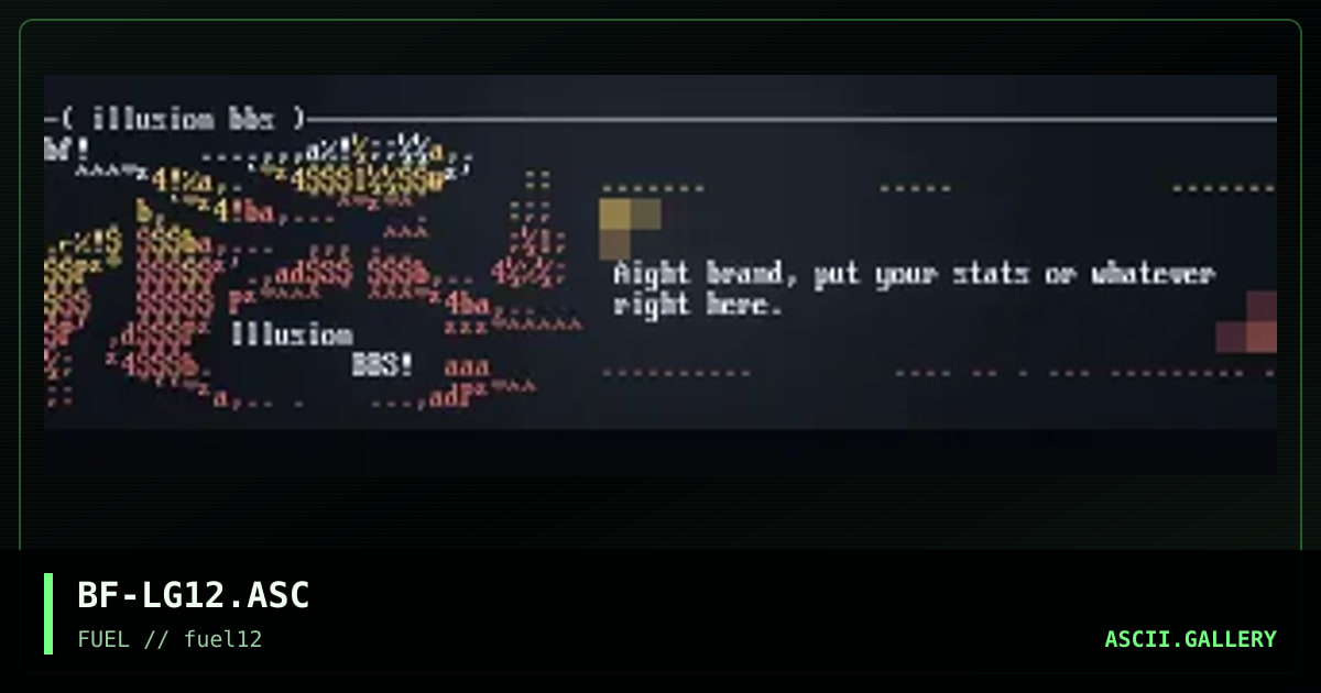 Ascii logos for pack 12, by boba fett, 1997