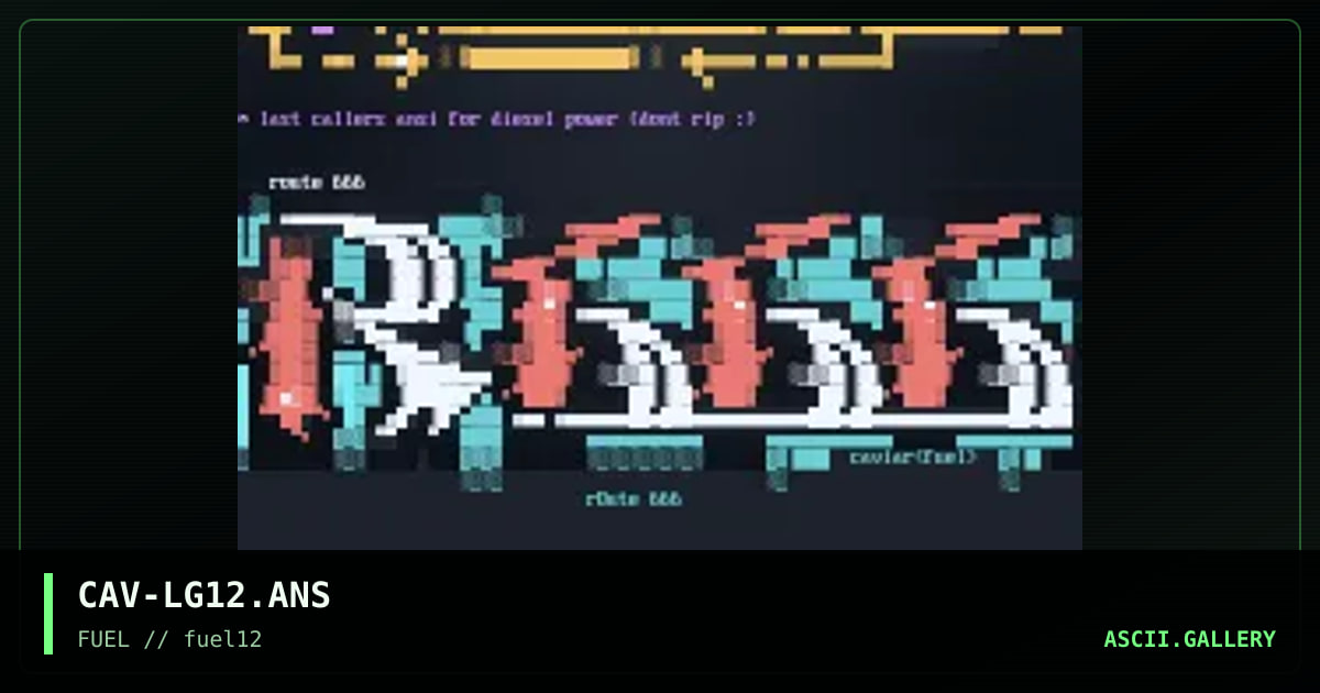 Ansi logos for pack 12, by caviar, 1997