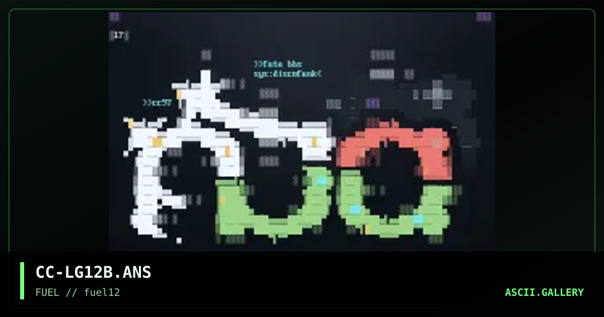 Ansi logos for pack 12, by chronicc, 1997