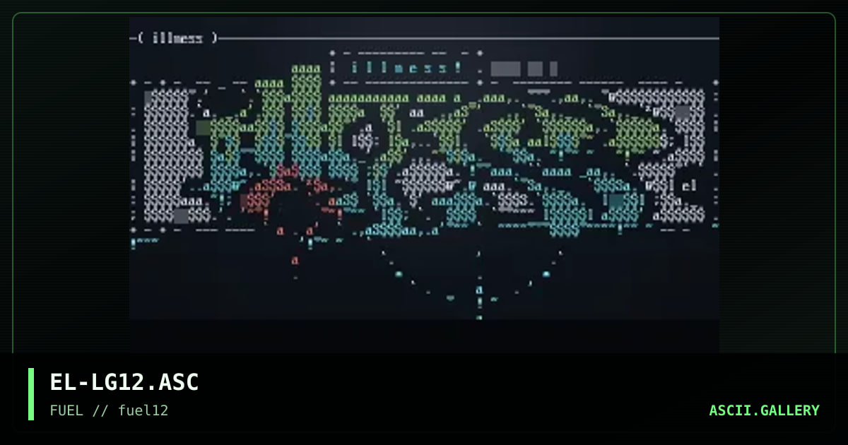 Ascii logos for pack 12, by elastic, 1997