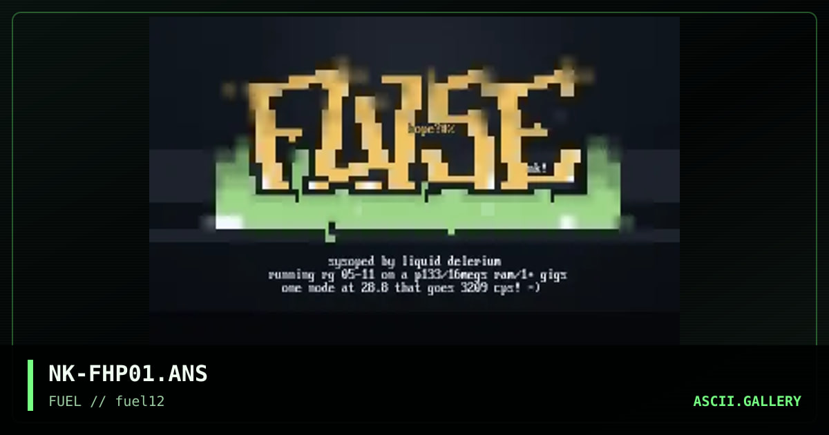 False Hope, by novokane, 1997
