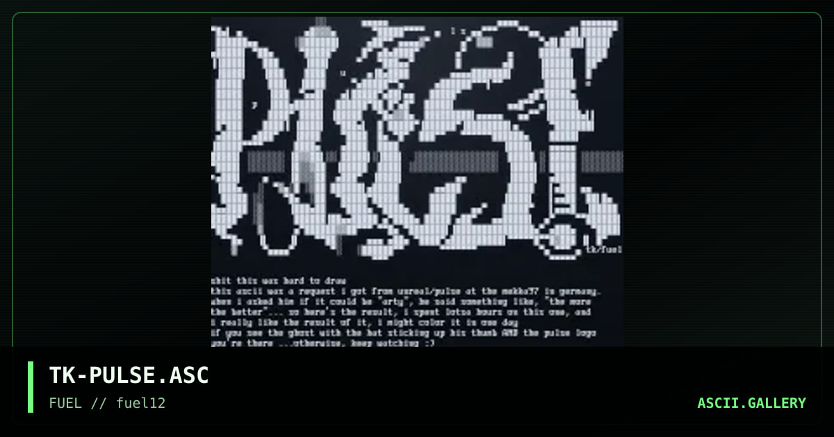 Pulse, by the knight, 1997