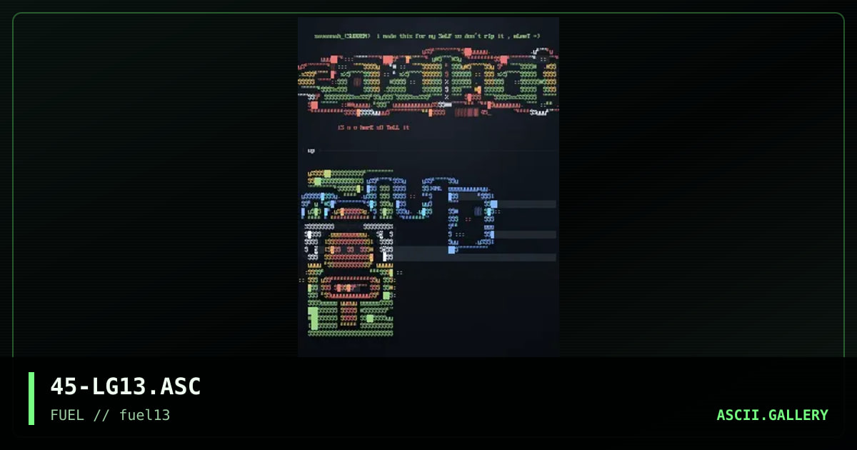 Ascii logos pack 13, by savannah, 1997
