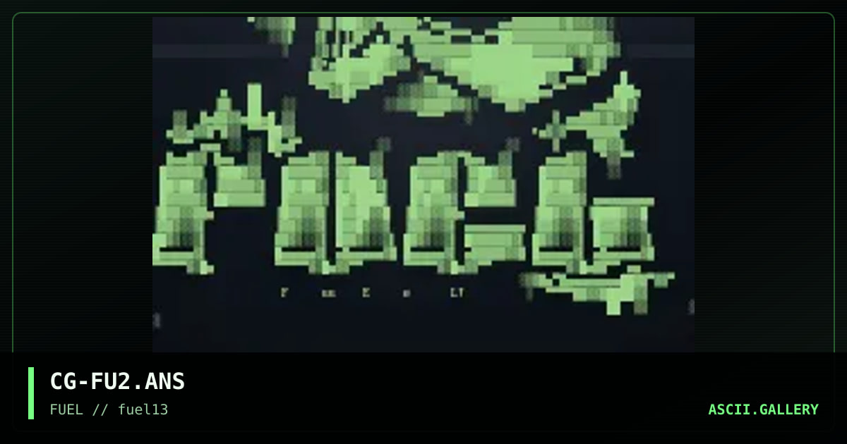 Fuel promotional, by cool guy, 1997