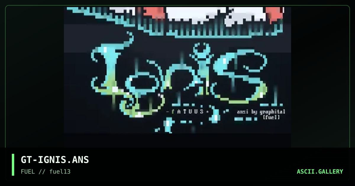 Ignis Fatuus, by graphital, 1997