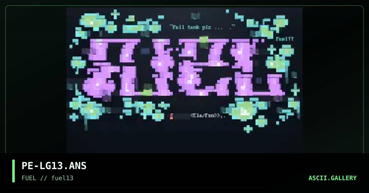 Fuel Promotional (guest), by phonyeye, 1997