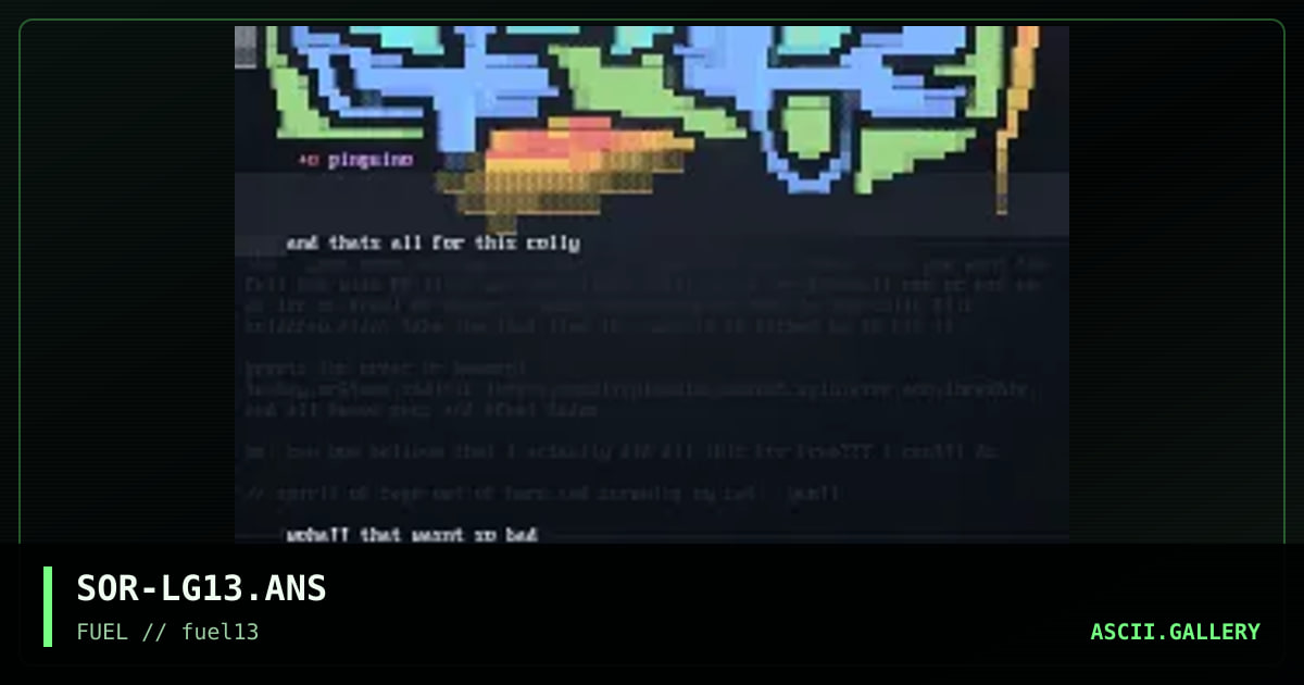 Ansi logos pack 13, by spirit of rage, 1997