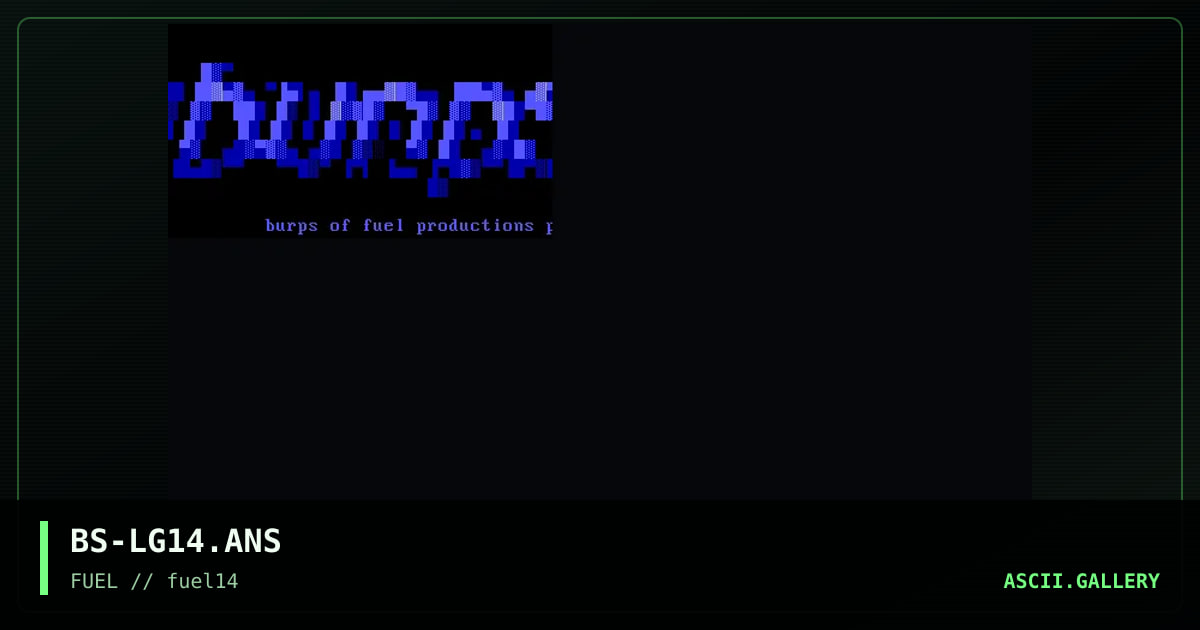 colly for fuel 14, by burps, 1997