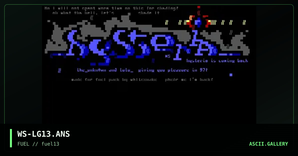 Ansi logos pack 13, by whitesnake, 1997