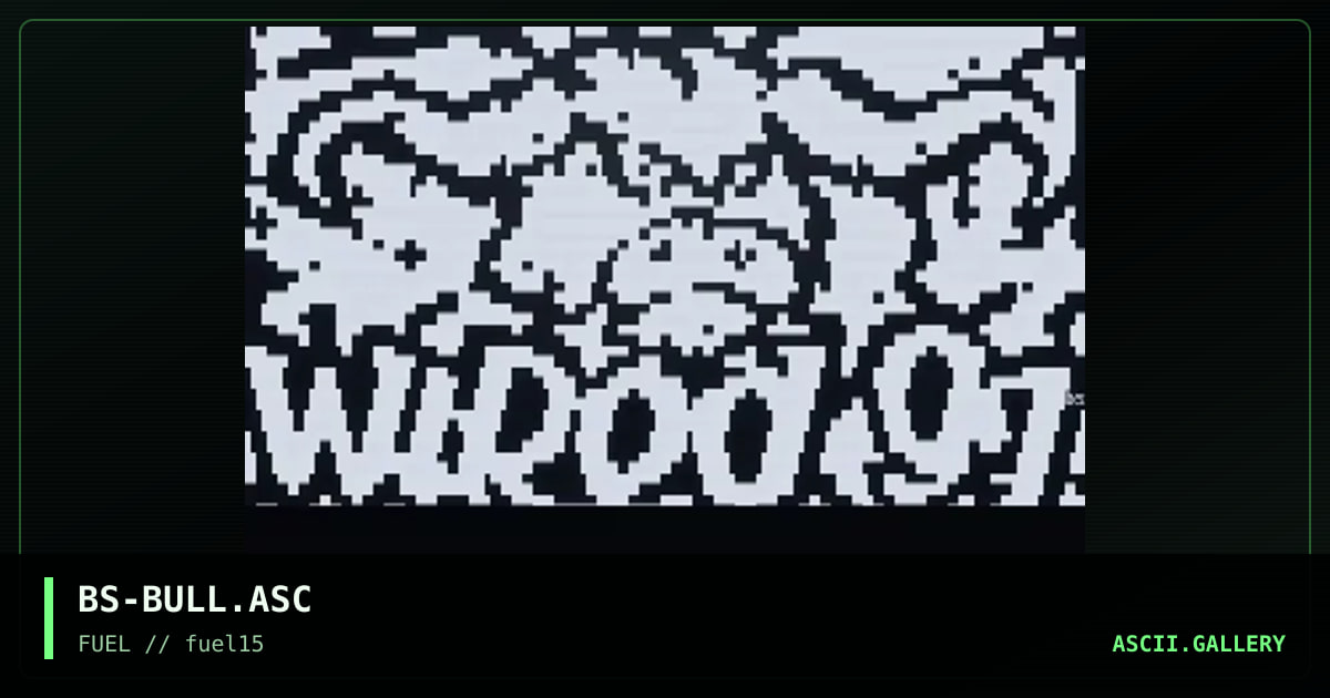 wired ascii surprise compo, by burps, 1997