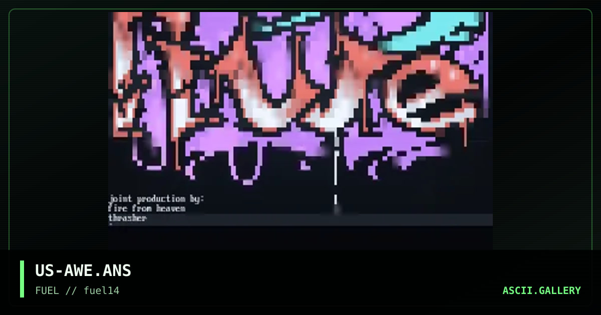 awe logo, by thrasher, fire from heaven, ize, the night angel, 1997