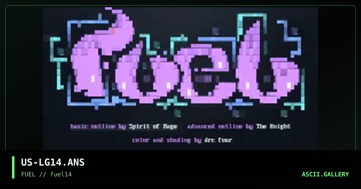 logo for fuel 14, by the knight, spirit of rage, drc four, 1997