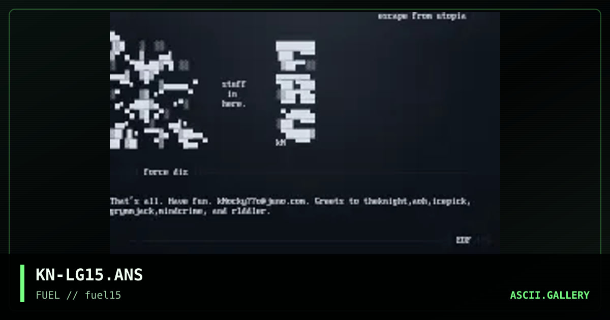 ansi logos pack 15, by knocturnal, 1997
