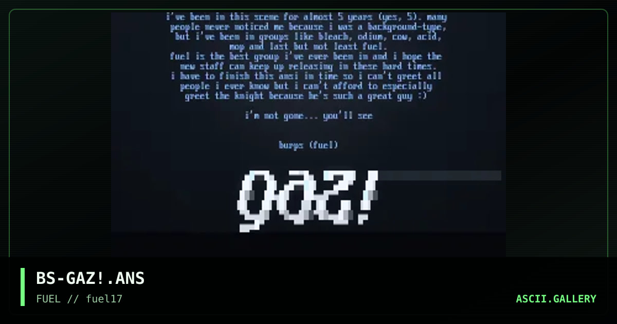 gaz!, by burps, 1997