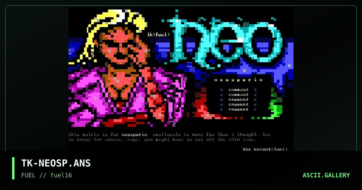 neosporin matrix, by the knight, 1997
