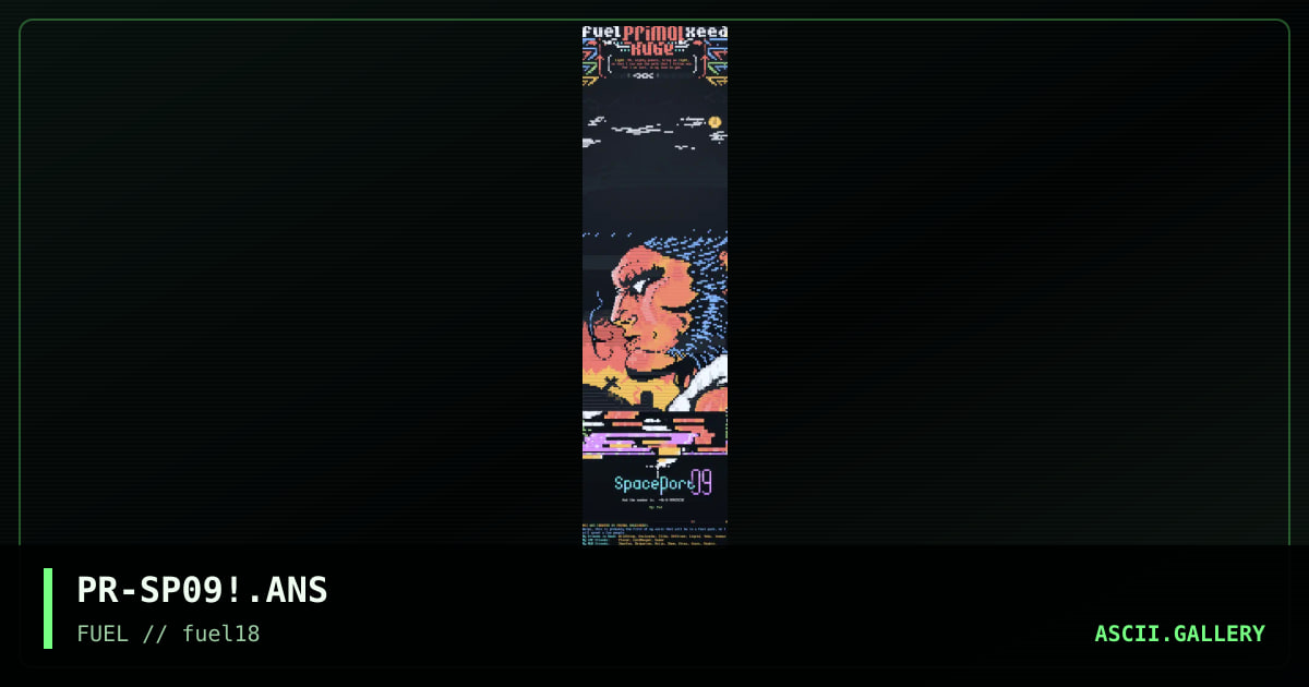 Spaceport 09 wolverine ansi (97?), by primal rage, 1997