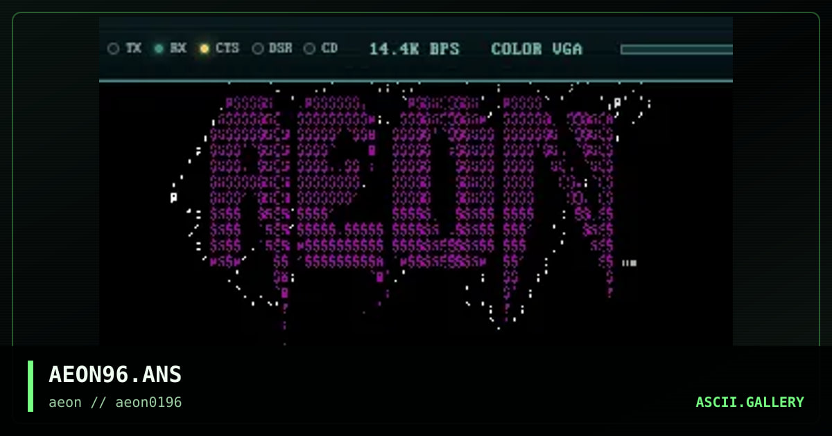 AEON96.ANS, by venom, 1996