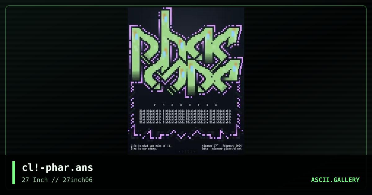 cl!-phar.ans, by cleaner, 2004