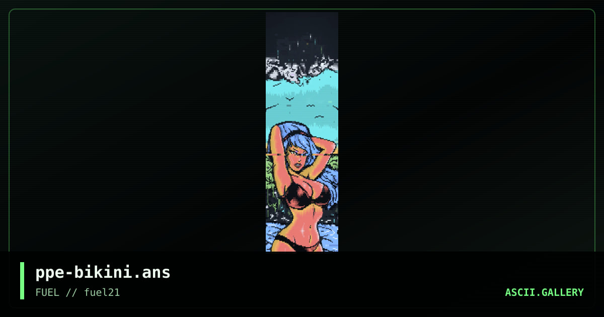 bikini, by propane, knocturnal, 2017