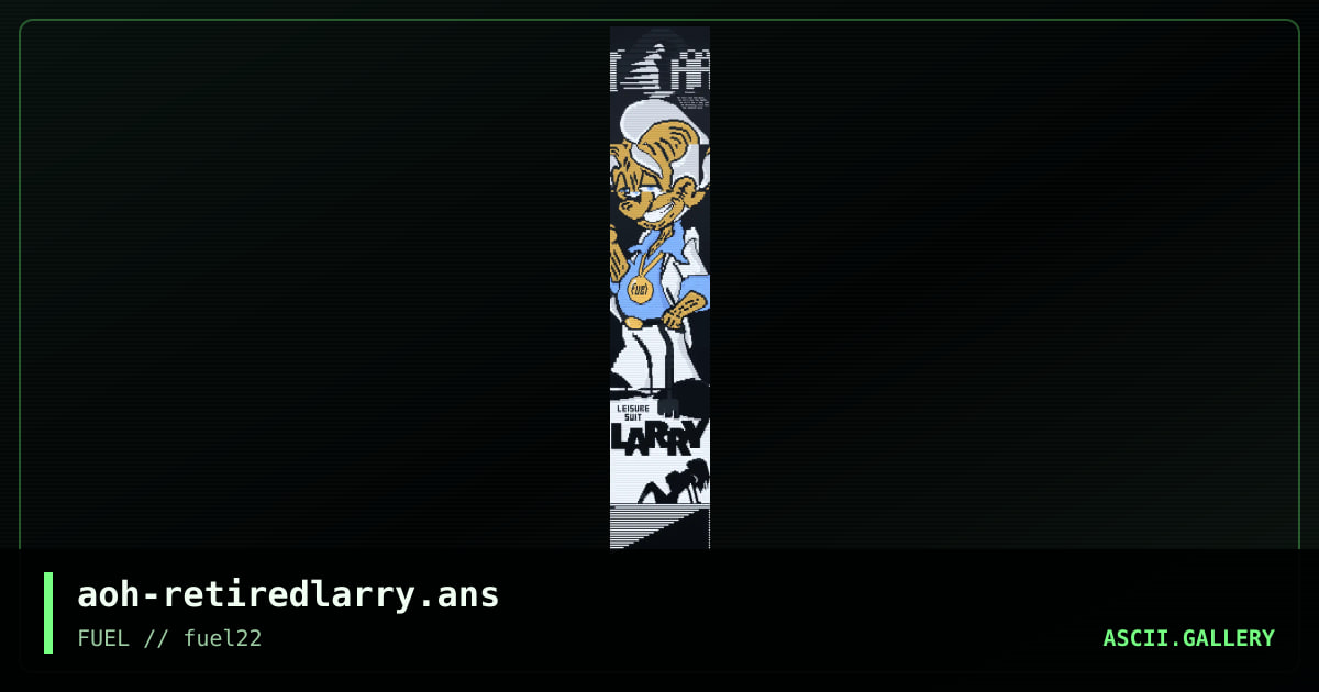 Retired Larry, by angel of hell, 2017