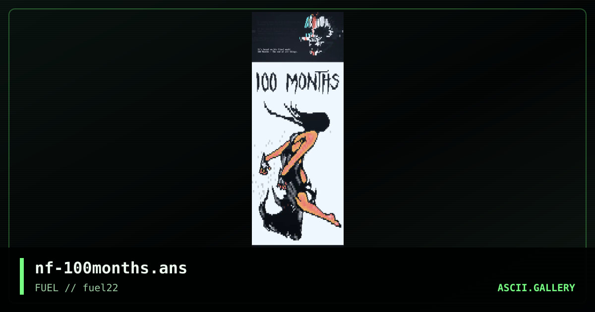 100 Months, by necrofiliac, 2017