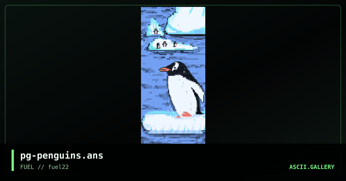 Penguins, by pinguino, 2017