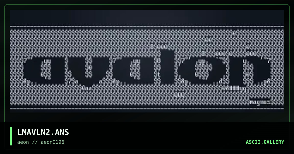 LMAVLN2.ANS, by lord magnus, 1996