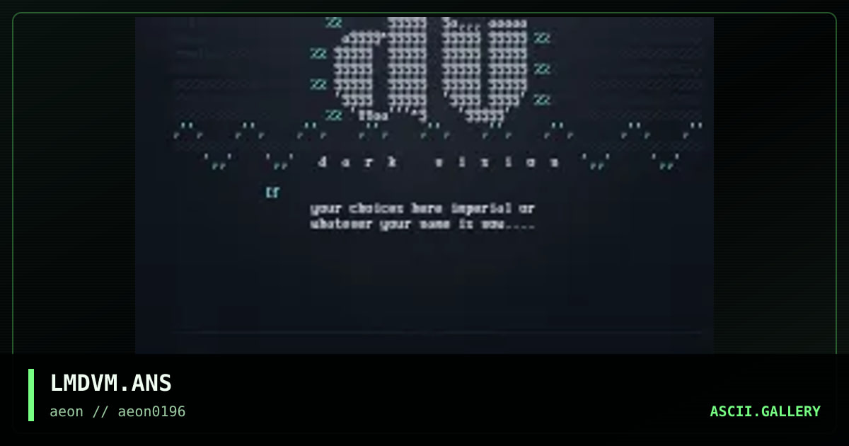 LMDVM.ANS, by lord magnus, 1996